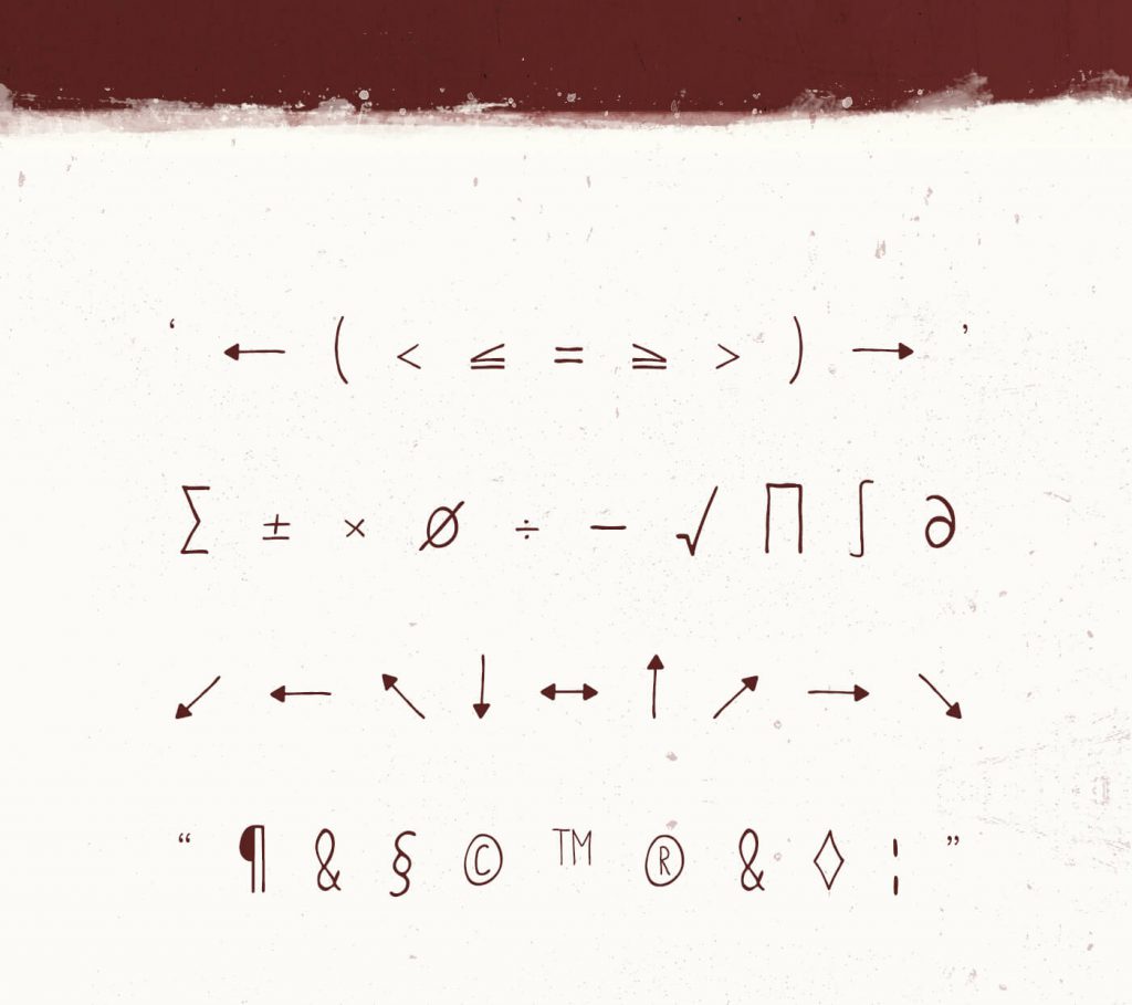 free font metafors symbols image