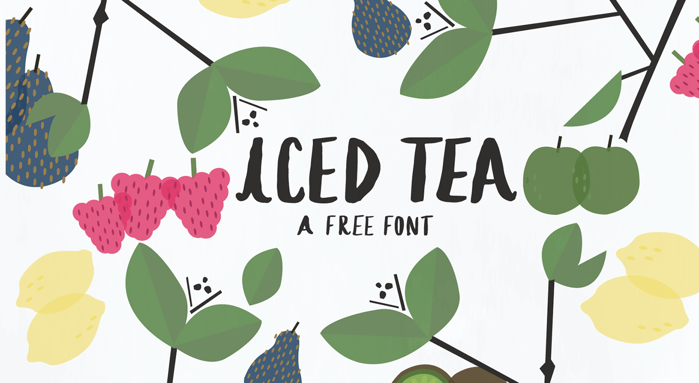 iced tea beautiful free font script Image